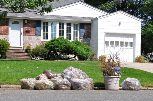 Professional House Clearance Team Handling Items