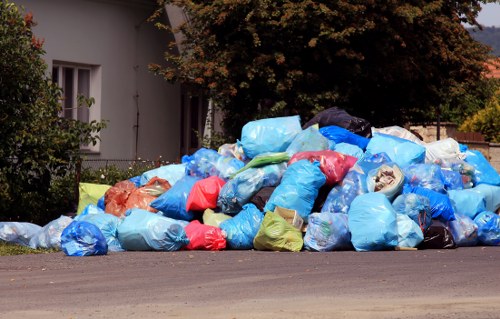 Sorted recyclable materials ready for drop-off at local recycling centre